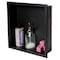 Alfi Brand 16" x 16" Black Matte SS Square Sgl Shelf Bath Shower Niche ABNC1616-BLA - alternate 1